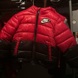 Black and Red Nike Coat size 12 months